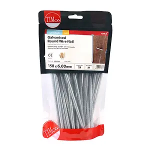 TIMCO Round Wire Nails Galvanised - 150 x 6.00