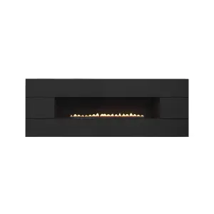 Focal Point Vesuvius flueless Black granite Manual control 2.6kW Gas Fire