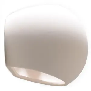 Globe Ceramic White 1 Light Classic Wall Light