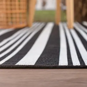 Ecology Collection Outdoor Rugs in Black  300bl