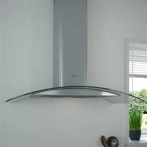 Cooke & Lewis Clcgs90 Stainless Steel Curved Cooker Hood (w)90cm - Inox