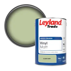 Leyland Trade Vinyl Matt Walls & Ceilings Emulsion Paint (S 2020-G40Y) 5L