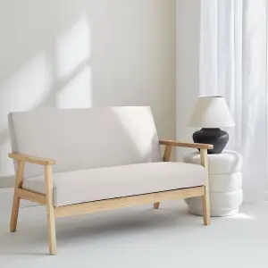 sweeek. 2-seater scandi-style loveseat sofa Isak 114x69.5x73 cm