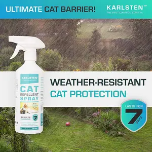 Karlsten Cat Repellent Anti Fouling spray , Natural Humane Cat Deterrent Citronella 500 ML