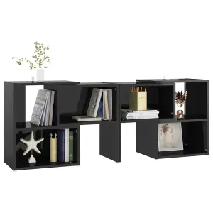 Berkfield TV Cabinet High Gloss Black 104x30x52 cm Engineered Wood