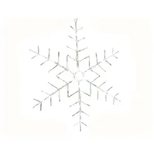 Kaemingk Acrylic Snowflake LED Outdoor Decoration Cool White (50cm)