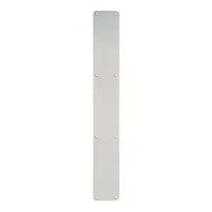 Plain Door Finger Plate 650 x 75mm Satin Anodised Aluminium Push Plate