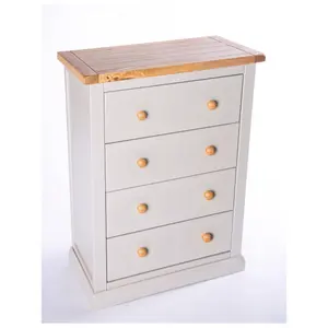 Loreo 4 Drawer Chest of Drawers Wood Knob