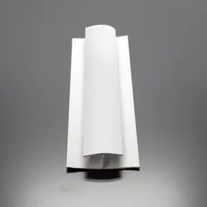 Nes Home Bathroom H-Joint White Trims For Shower Wall Panels PVC Cladding 2.4m Set Of 4 For 10mm Panels