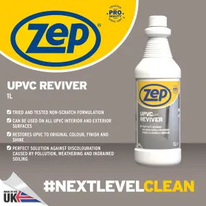 Zep UPVC Reviver 1L - Upvc Cleaner And Restorer White