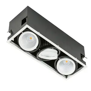 Luminosa Modern Technical LED Recessed Ceiling White, Black, Cool White 4000K 4200lm