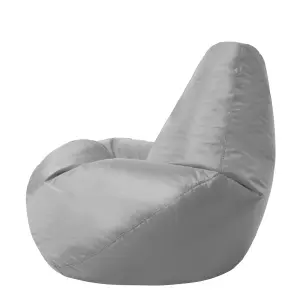 Veeva Kids High Back Bean Bag Grey Indoor Outdoor Childrens Bean Bags