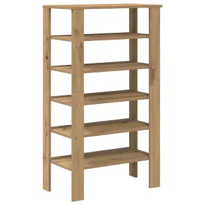 Berkfield Shoe Rack Artisan Oak 61x32x105 cm Engineered Wood