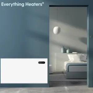 1500W Electric Panel Heater for Home or Office - Wall Mounted or Portable Freestanding with Touchscreen Timer and Thermostat