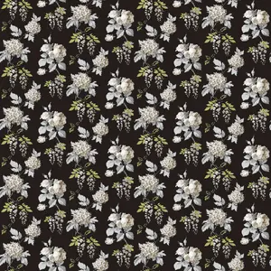 Galerie Pretty Prints Black/Grey Mini Rose Wallpaper Roll