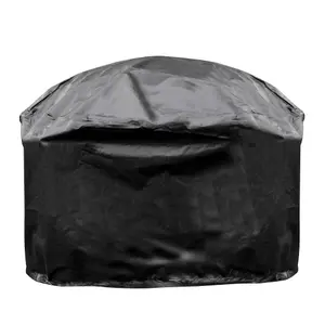 30" Deluxe Traditional Style Fire Pit with Slate Top & Drawstring Cover - DG240