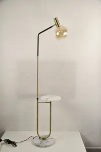 Lighting123 Margo Floor Lamp E27 Bulb Cap for Living Room Bedroom Office