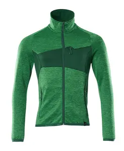 Mascot Accelerate Microfleece Jacket with Zipper (Grass Green/Green)  (X Small)