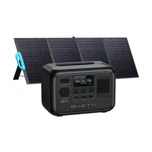 BLUETTI AC2A Portable Power station 204.8Wh 300W +1PCS 200W Solar Panel for Home& Outdoor Power