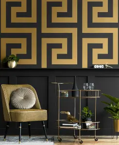 Vogue Greek Key Geometric Unpasted Wallpaper