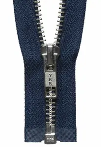 N/FREE O/E ZIP 56CM - Nickel Free Metal Open End Zip: 56cm: Navy - YKK