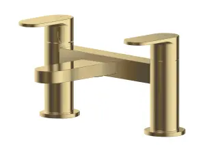 Current Round Deck Mounted Bath Filler Tap - Brushed Brass - Balterley