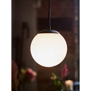 Herrera 1 - Light Globe Pendant Black / 30cm H x 30cm W x 30cm D