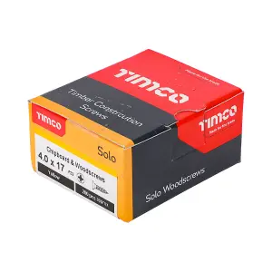 TIMCO Solo Countersunk Gold Woodscrews - 4.0 x 17 (200pcs)