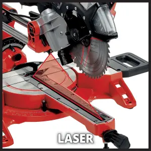 Einhell Sliding Mitre Saw 250mm Dual Bevel Crosscut 2350W With Laser - TC-SM 2534/1 Dual