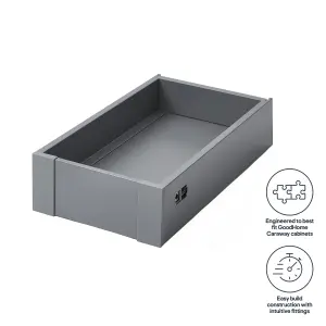 GoodHome Soto Matt anthracite Internal drawer front (H)105mm (W)255mm (T)13mm