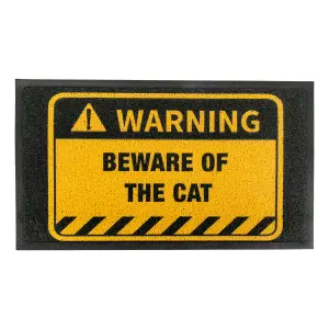 Beware of the Cat Doormat (70 x 40cm)