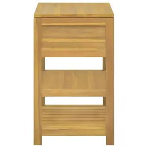 Berkfield Bathroom Cabinet 60x45x75 cm Solid Wood Teak