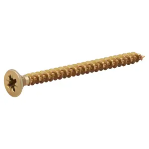 TurboDrive PZ Double-countersunk Yellow-passivated Steel Wood screw (Dia)5mm (L)60mm, Pack of 200