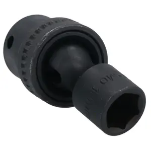 12mm 3/8in Drive Universal Swivel Wobble Metric Impact Shallow Socket