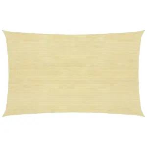 Berkfield Sunshade Sail 160 g/m2 Beige 2.5x4.5 m HDPE