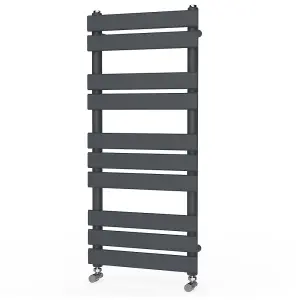 Rinse Flat Panel Anthracite Towel Radiator Bathroom Heated Towel Rail 1000x450mm