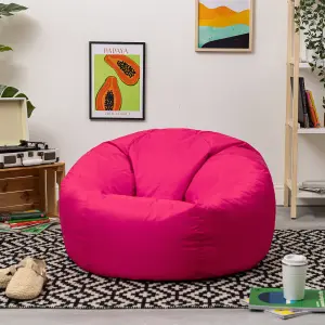 Veeva Classic Indoor Outdoor Bean Bag Pink Bean Bag Chair