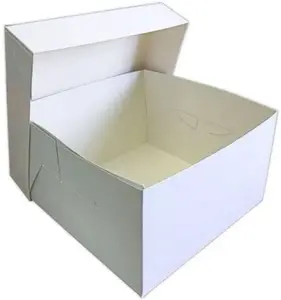 Culpitt 10" Square Cake Boxes - White - Pack Of 10