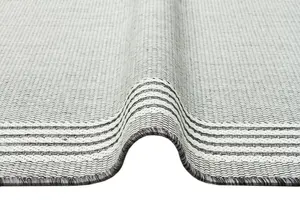 Bordered Grey Modern Easy To Clean Dining Room Rug-160cm x 230cm