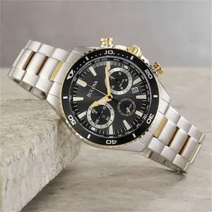 Bulova High Precision Chronograph Men's Two-Tone Stainless Steel Bracelet Watch