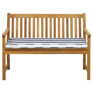 Garden Bench with Cushion VIVARA Certified Acacia Wood Navy Blue