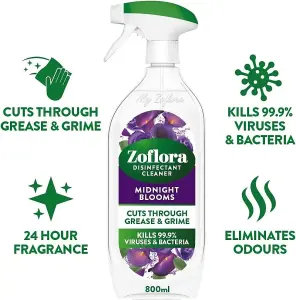 Zoflora Multi-Purpose Disinfectant Cleaner Midnight Blooms 800ml