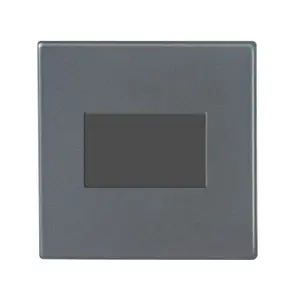 Hamilton G2 10A 1 Gang TP Fan Isolator Switch Anthracite Grey with Grey Inserts