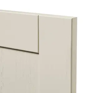 GoodHome Verbena Painted natural ash Matt cashmere Shaker Tall wall Cabinet door (W)300mm (H)895mm (T)20mm