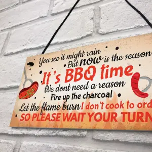 Red Ocean BBQ Novelty Hanging Garden Sign SummerHouse Bar Man Cave Shed Plaque Friendship Gift