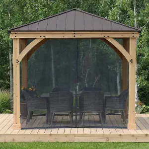 Meridian Gazebo 10 x 10 (3x3m) with Mosquito Mesh Kit