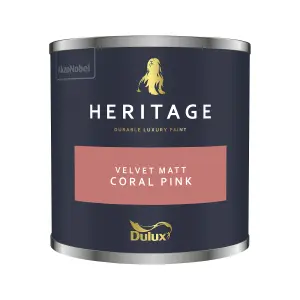 Dulux Heritage Velvet Matt - 125ml Tester Pot - Coral Pink