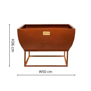 Outdoor Windermere Firebowl Rust Iron H36cm W50Cm