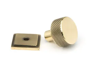 From The Anvil Aged Brass Brompton Cabinet Knob - 25mm (Square)