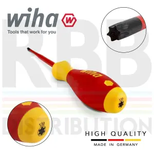 Wiha Screwdriver Torx SlimFix T30 Head 1000v VDE Electrician SoftFinish 36541